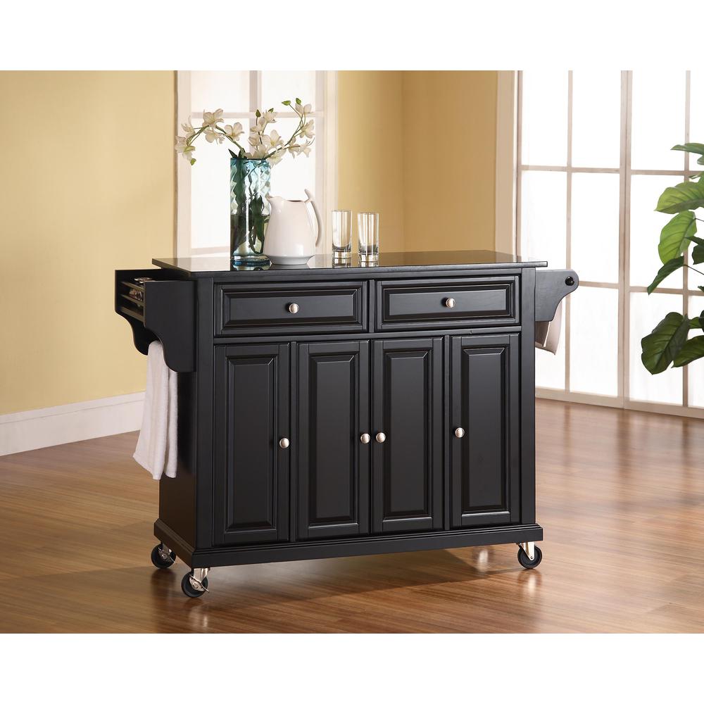 Full Size Granite Top Kitchen Cart