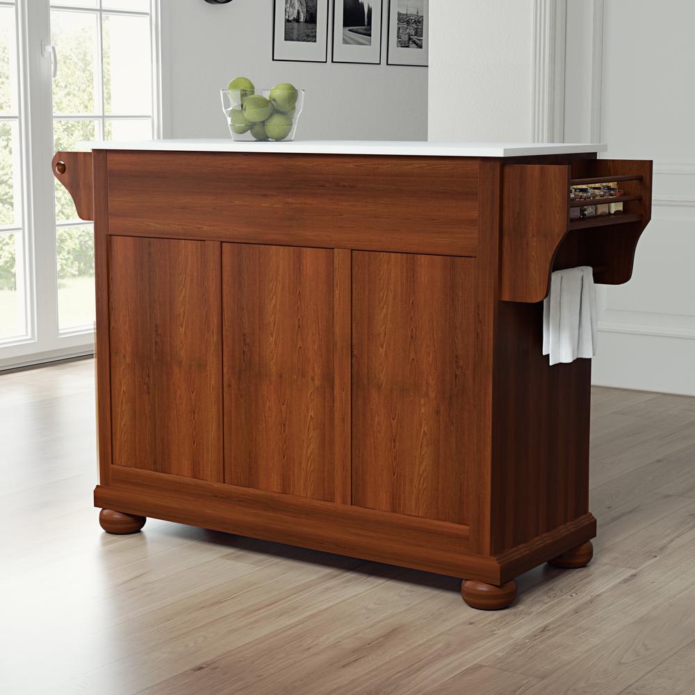 Alexandria Stone Top Full Size Kitchen Island/Cart