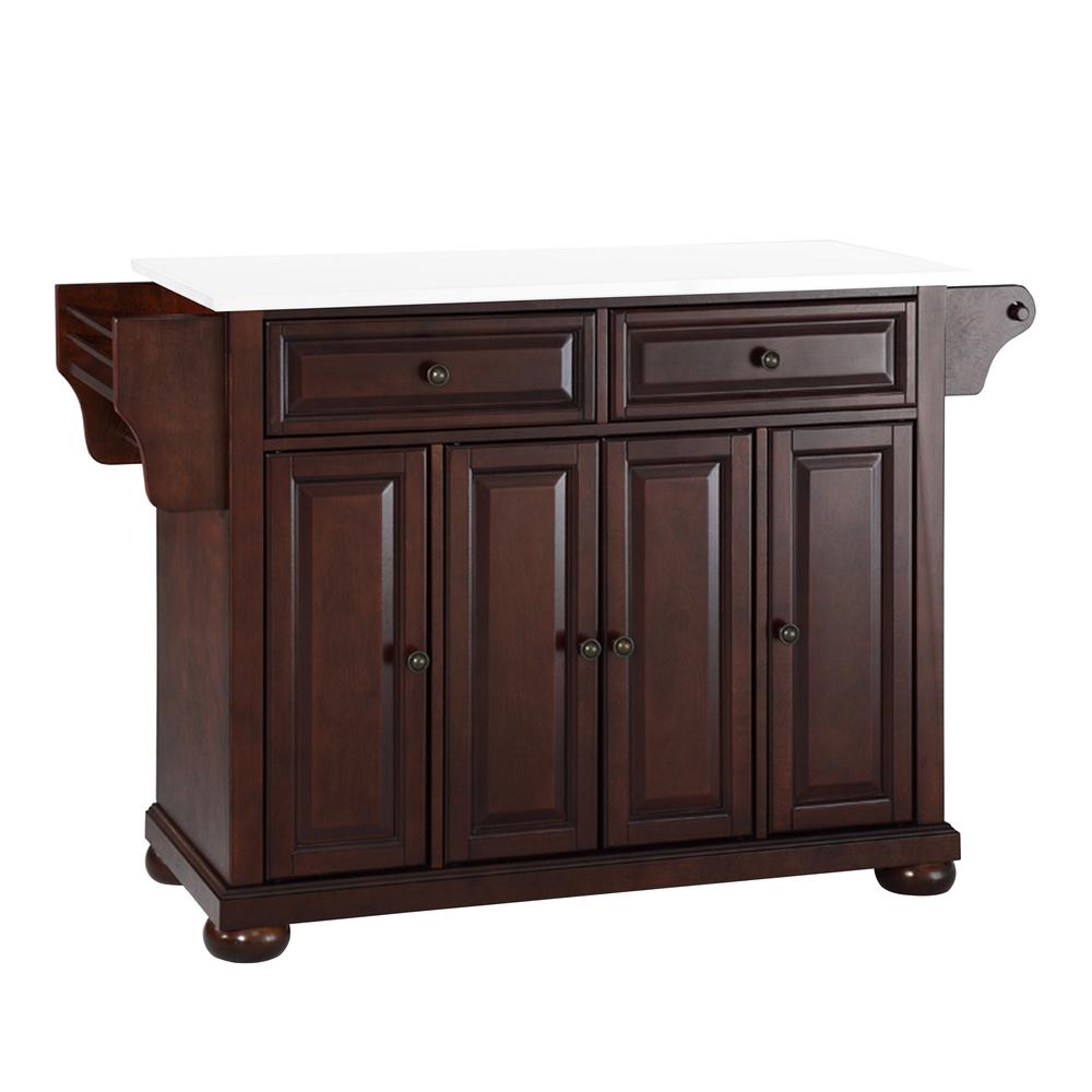 Alexandria Stone Top Full Size Kitchen Island/Cart