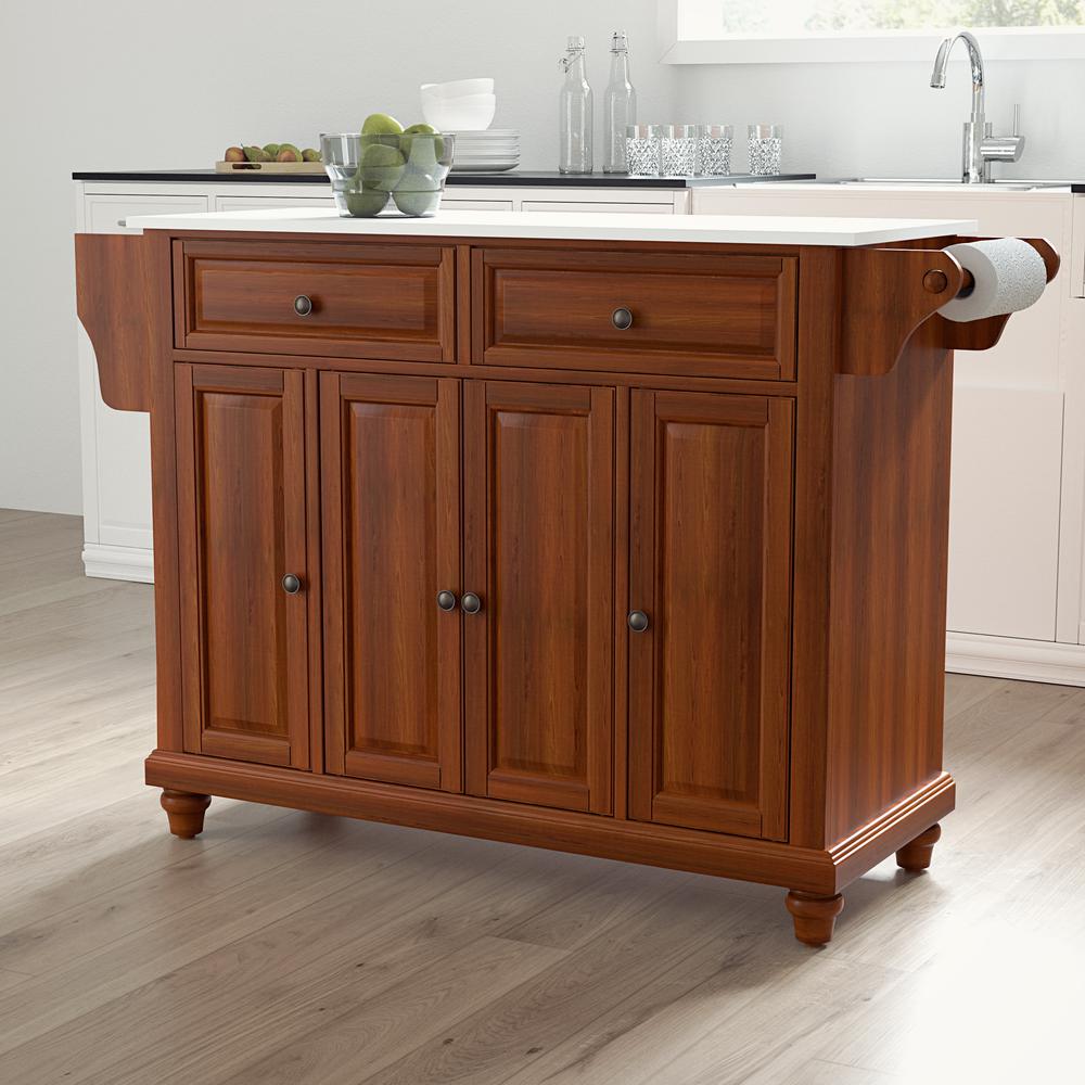 Cambridge Stone Top Full Size Kitchen Island/Cart