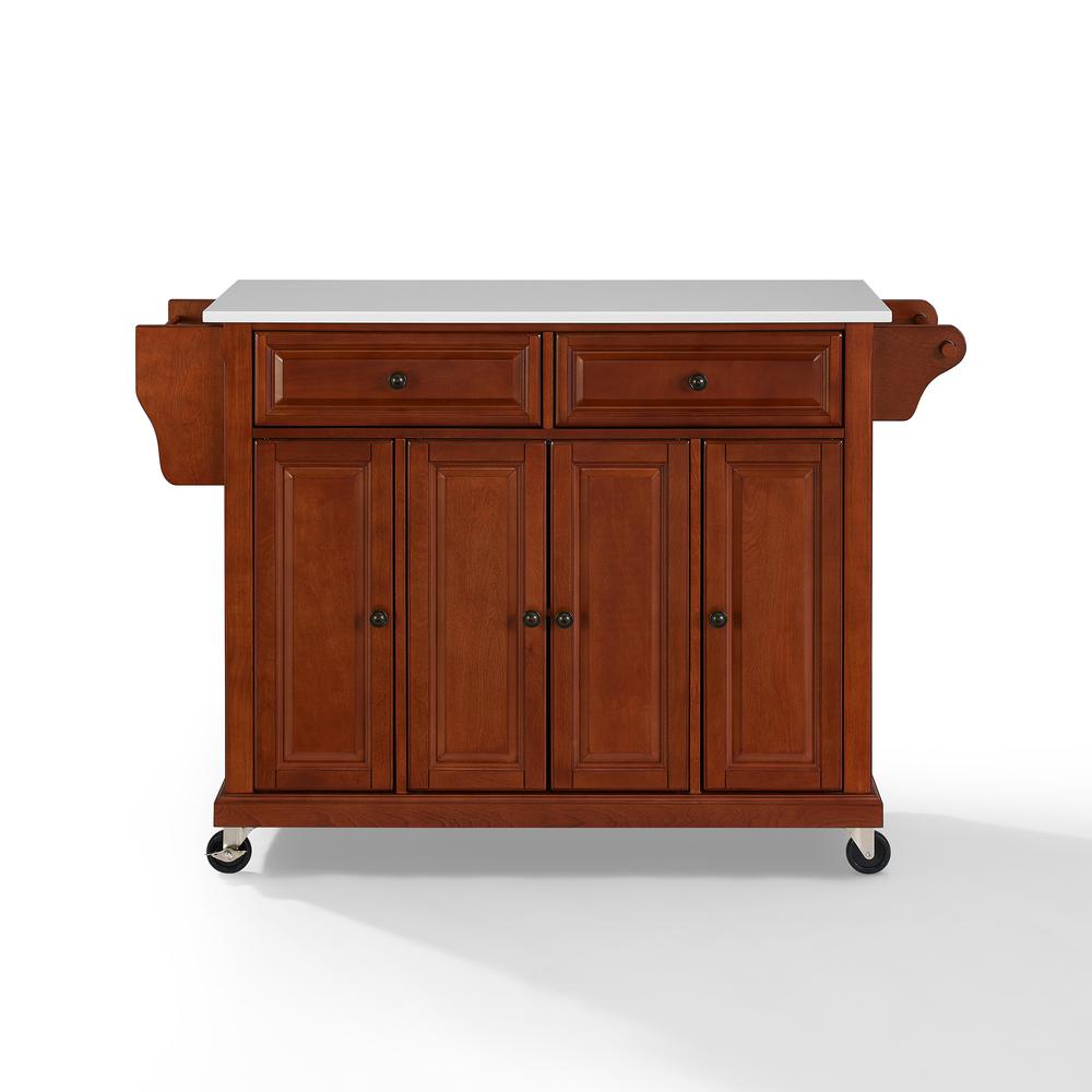 Full Size Stone Top Kitchen Cart