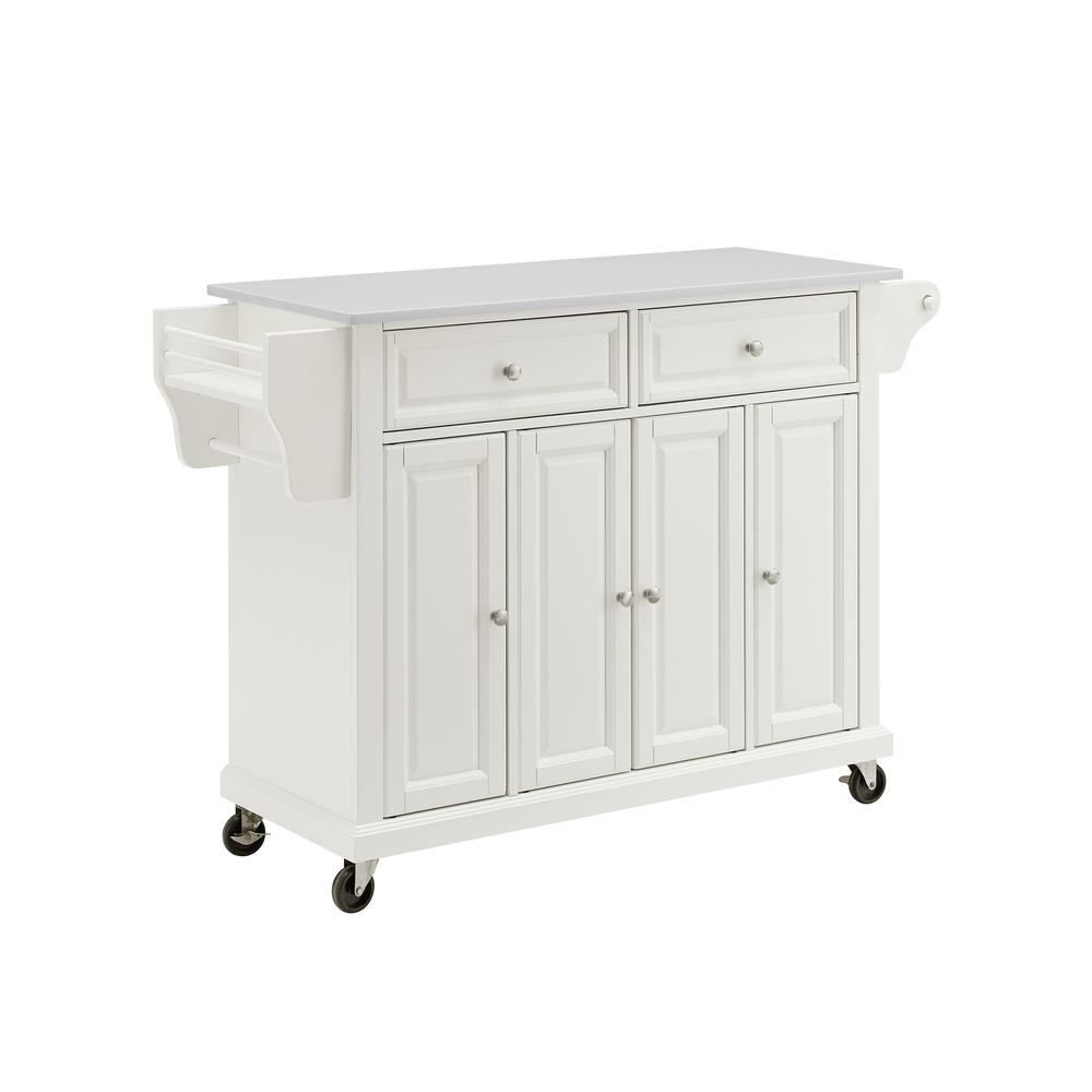 Full Size Stone Top Kitchen Cart