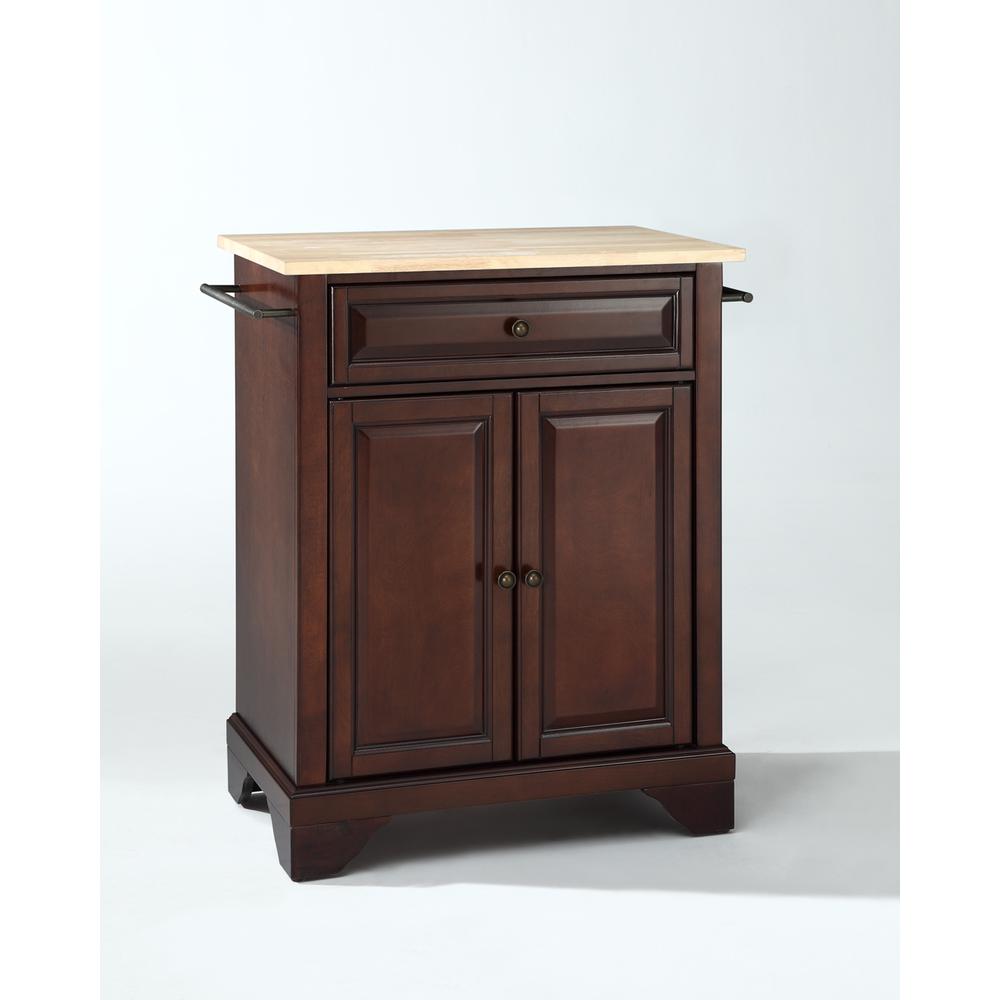 Lafayette Wood Top Portable Kitchen Island/Cart