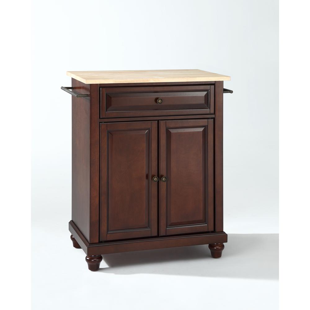 Cambridge Wood Top Portable Kitchen Island/Cart