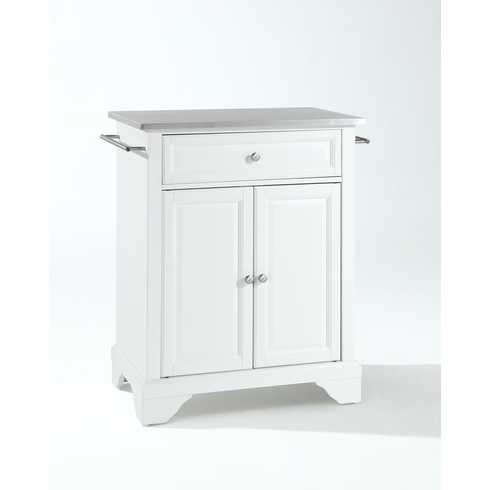 Lafayette Stainless Steel Top Portable Kitchen Island/Cart