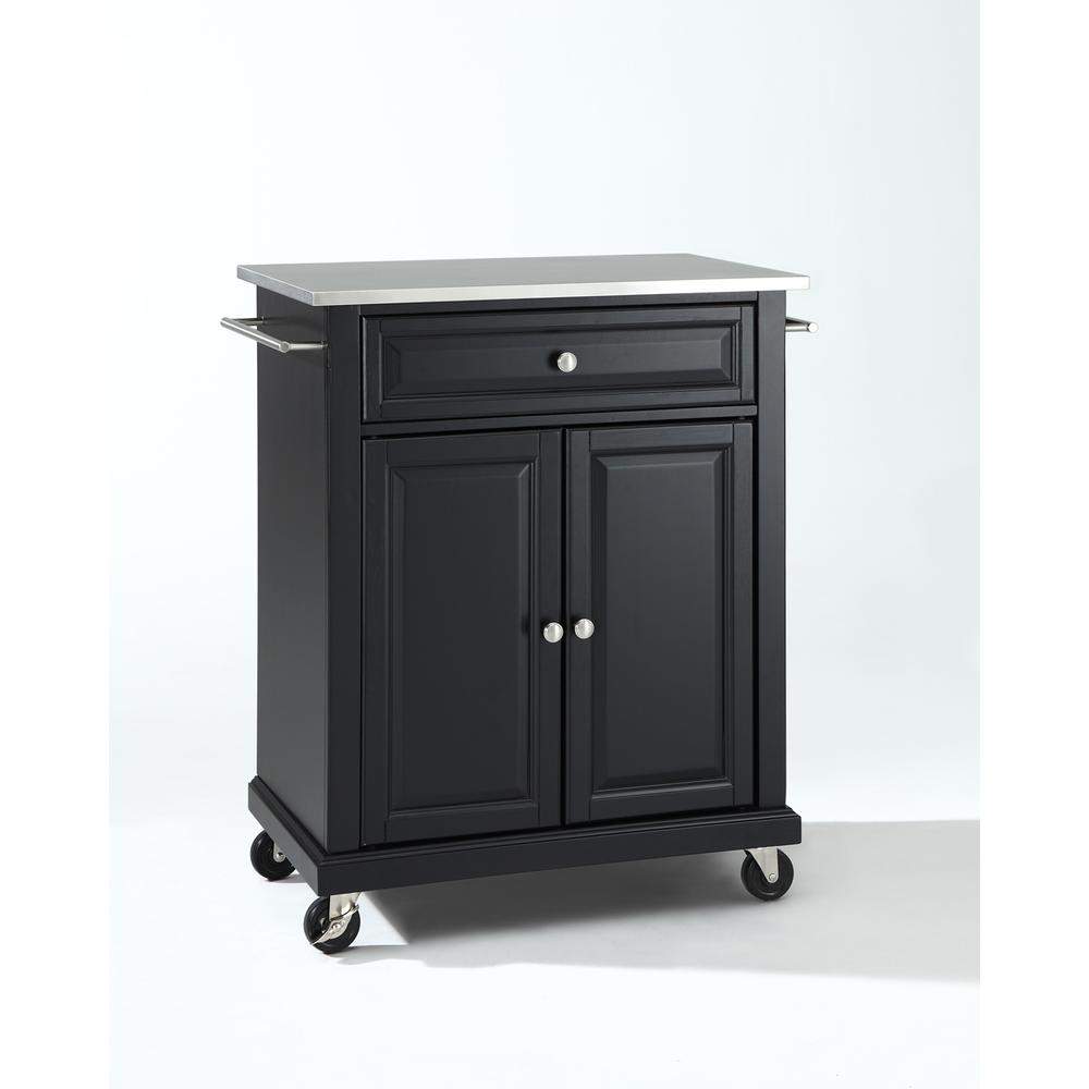 Compact Stainless Steel Top Kitchen Cart