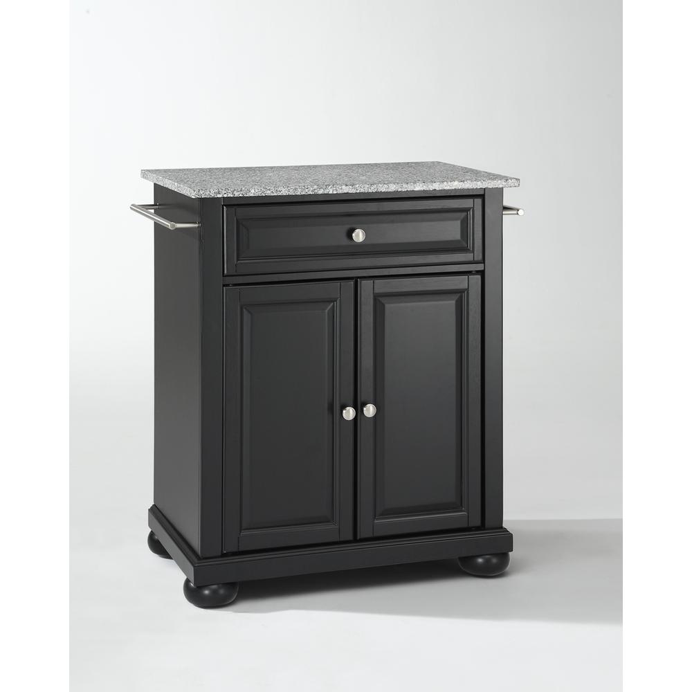Alexandria Granite Top Portable Kitchen Island/Cart