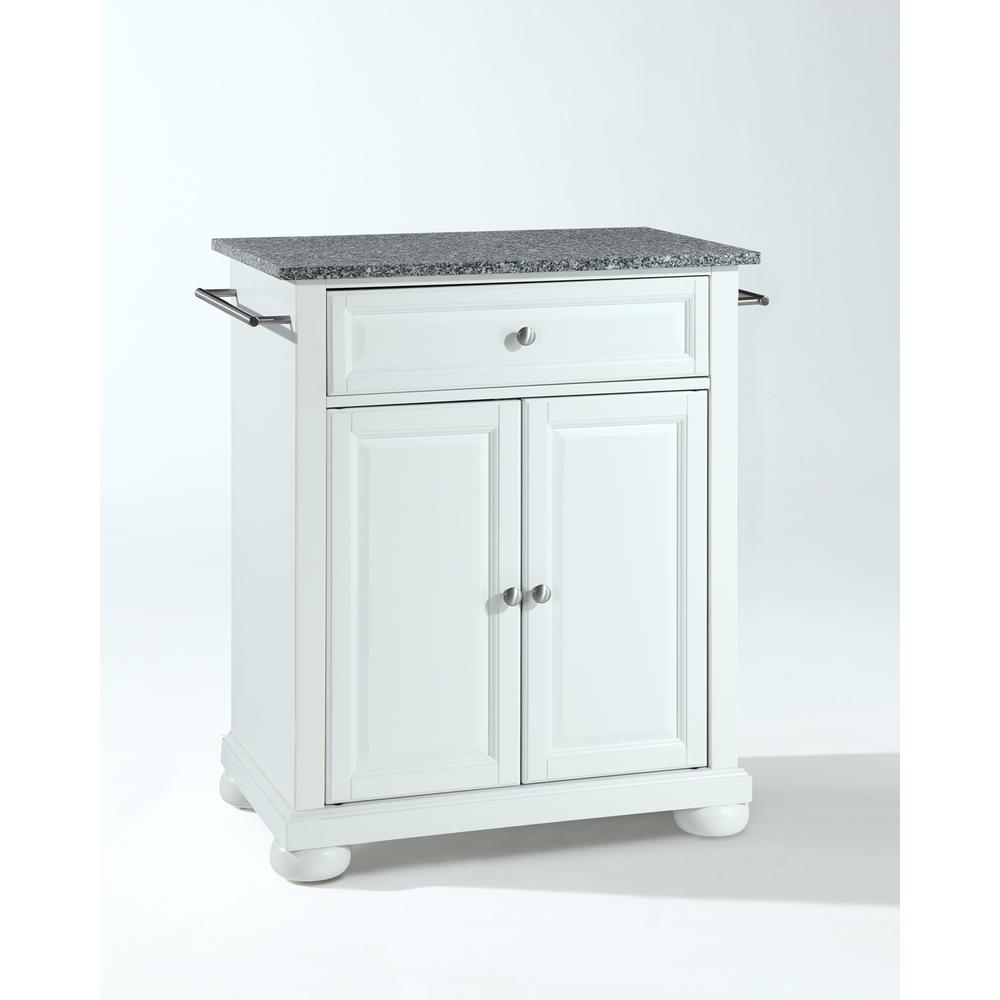 Alexandria Granite Top Portable Kitchen Island/Cart