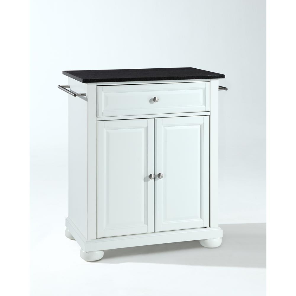 Alexandria Granite Top Portable Kitchen Island/Cart