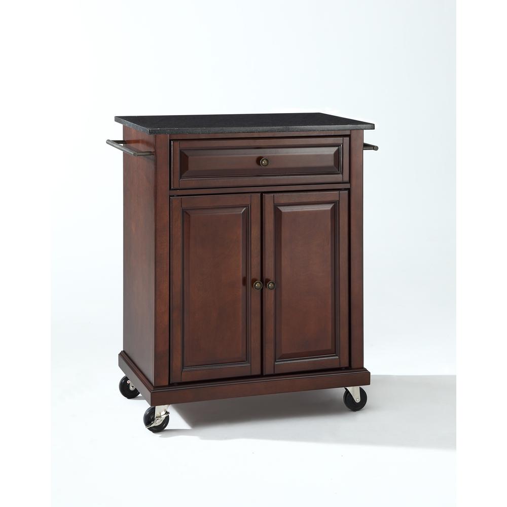 Compact Granite Top Kitchen Cart