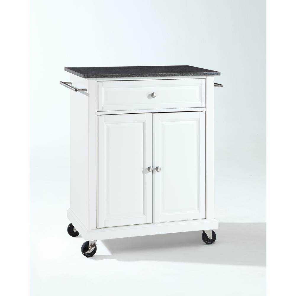 Compact Granite Top Kitchen Cart