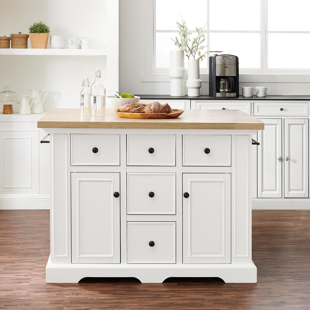 Julia Wood Top Kitchen Island