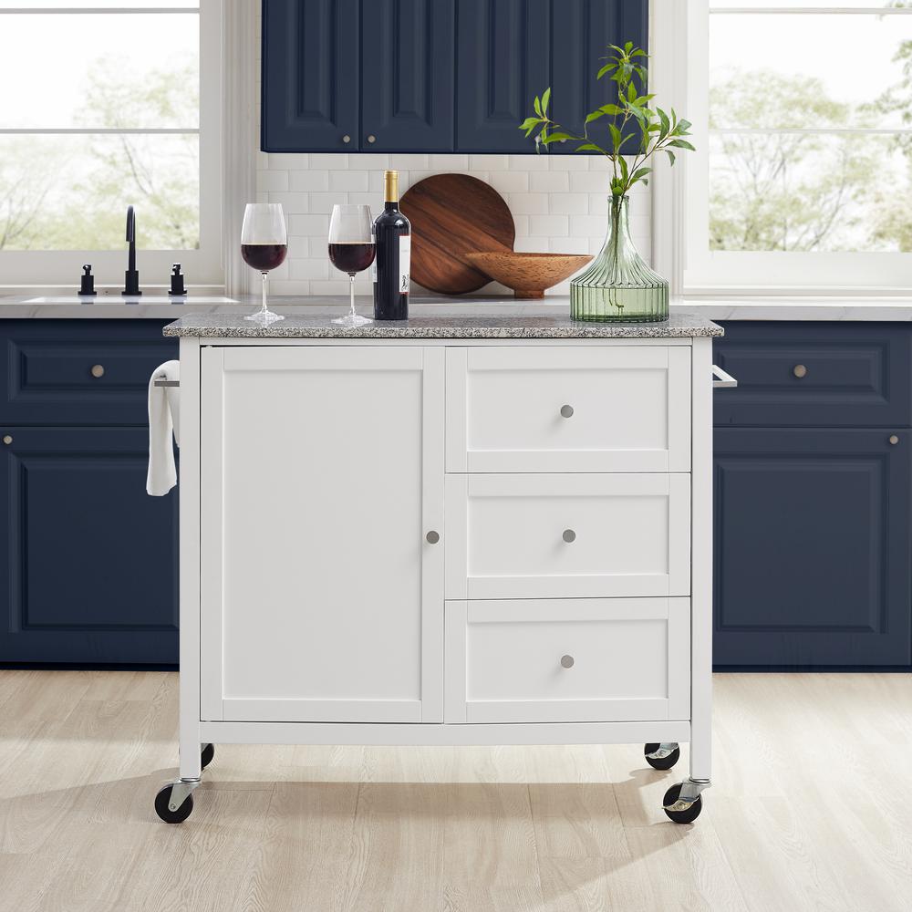 Soren Granite Top Kitchen Island/Cart