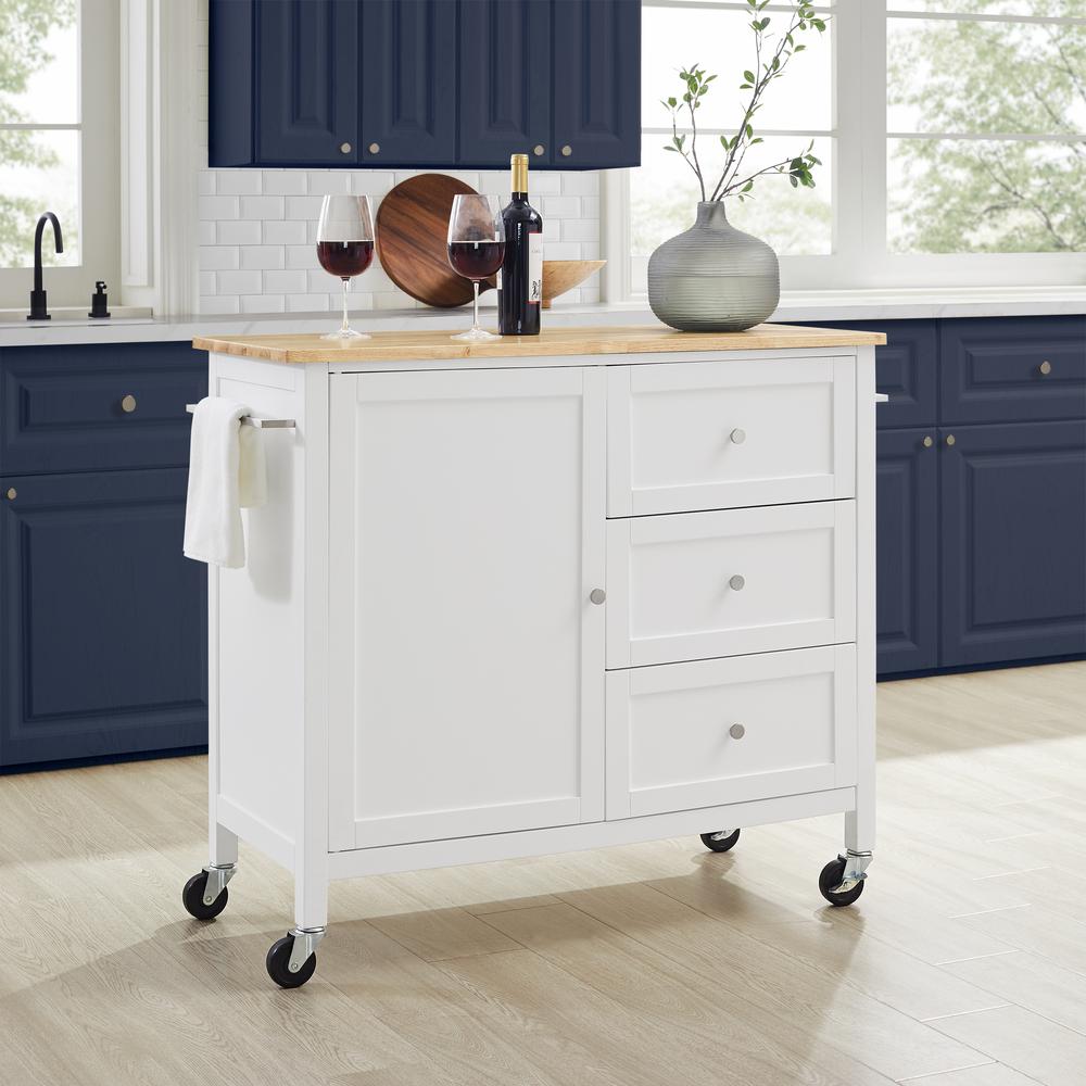Soren Wood Top Kitchen Island/Cart