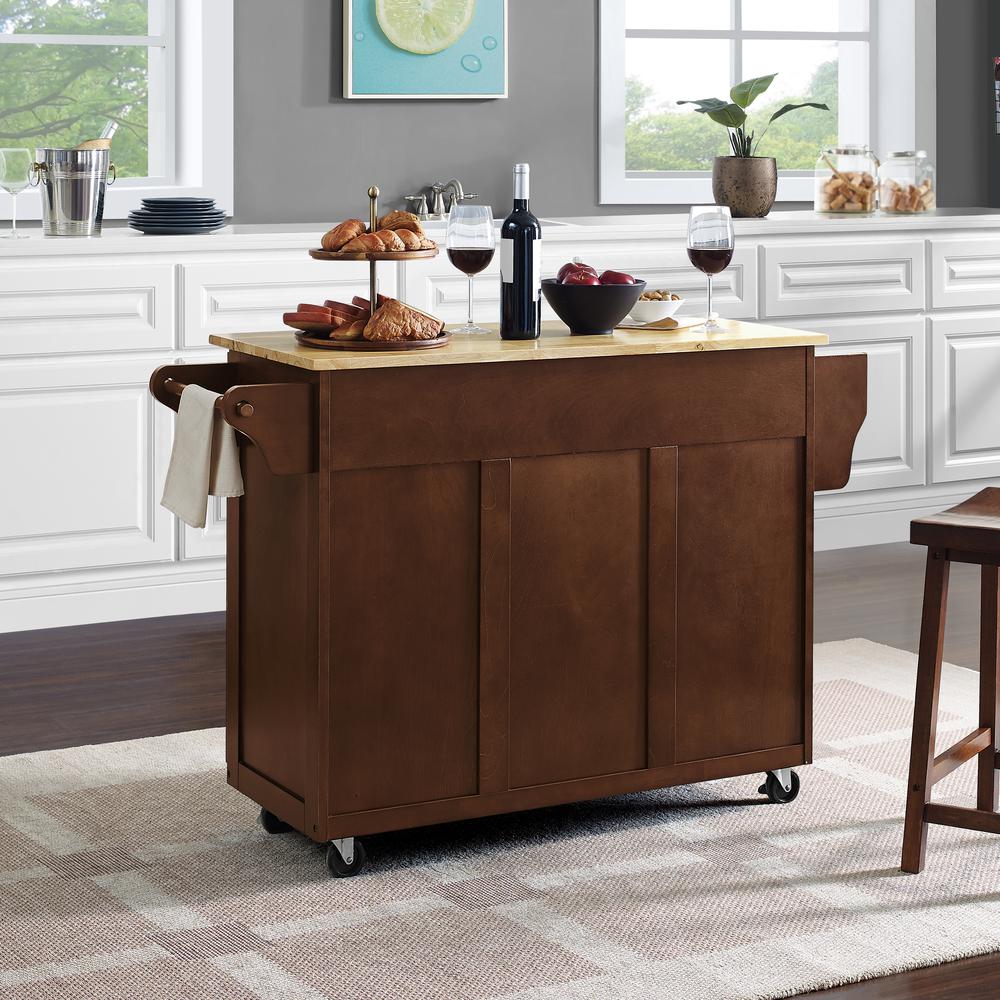 Eleanor Wood Top Kitchen Cart
