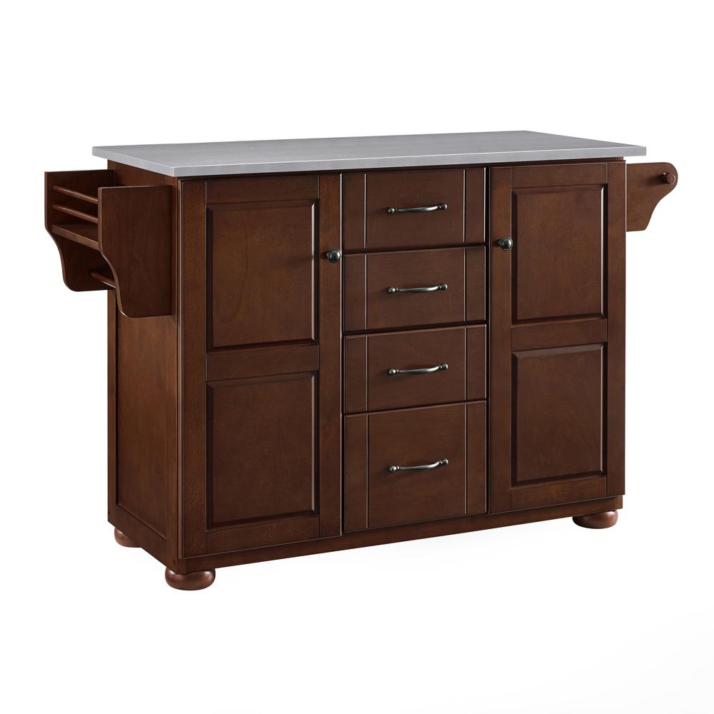 Eleanor Stainless Steel Top Kitchen Island