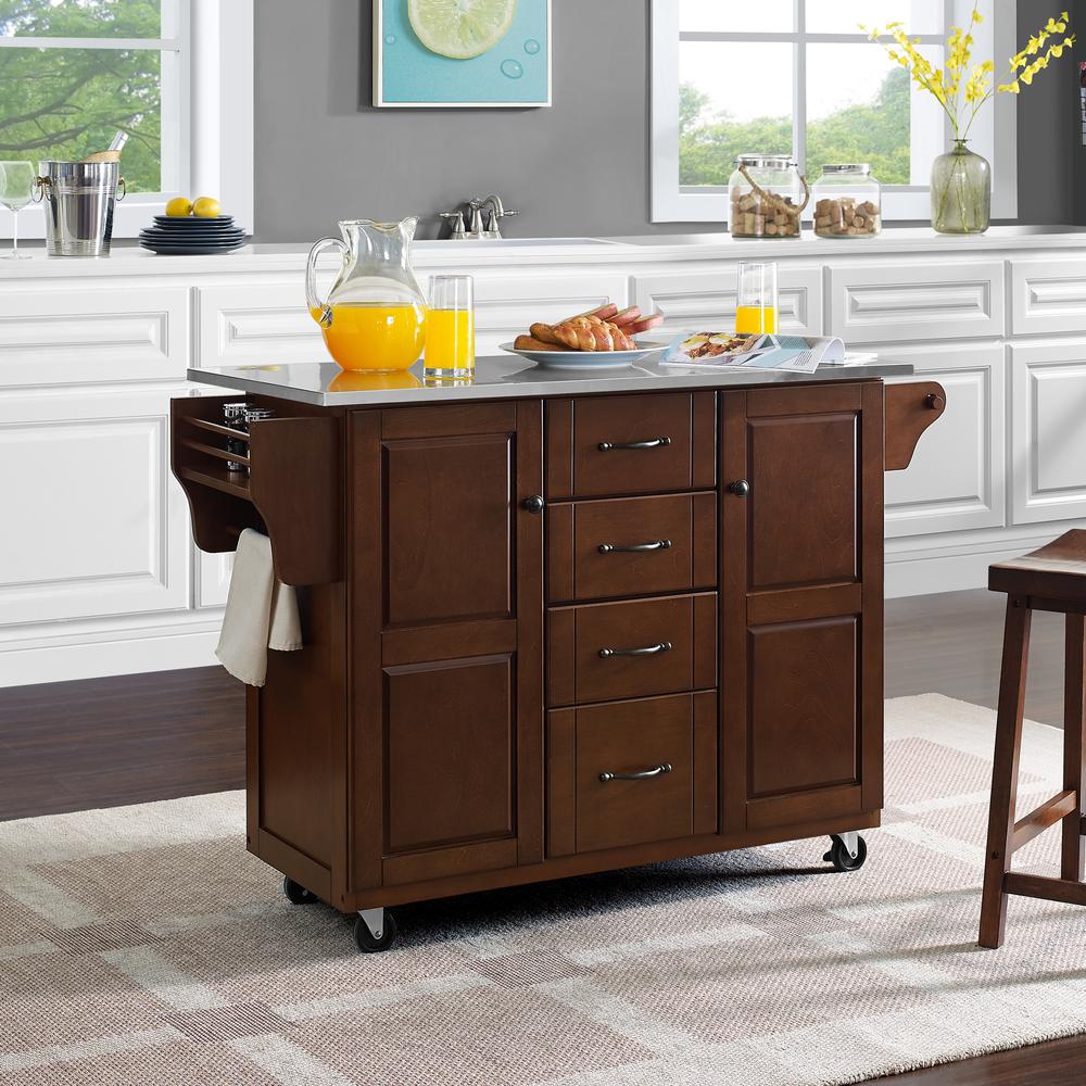 Eleanor Stainless Steel Top Kitchen Cart