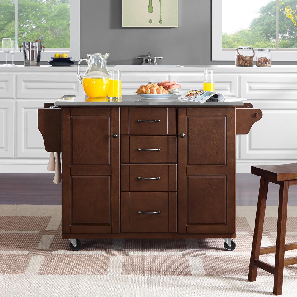 Eleanor Stainless Steel Top Kitchen Cart