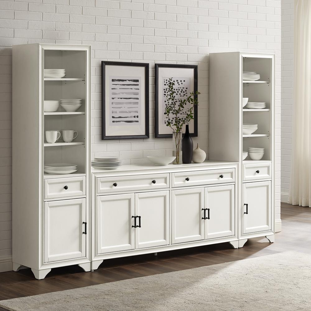 Tara 3-Piece Sideboard And Bookcase Set