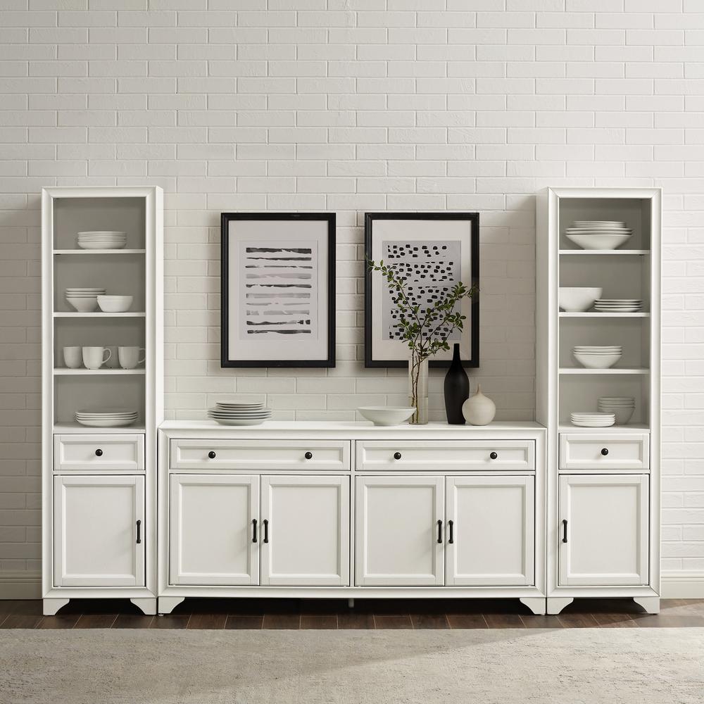 Tara 3-Piece Sideboard And Bookcase Set