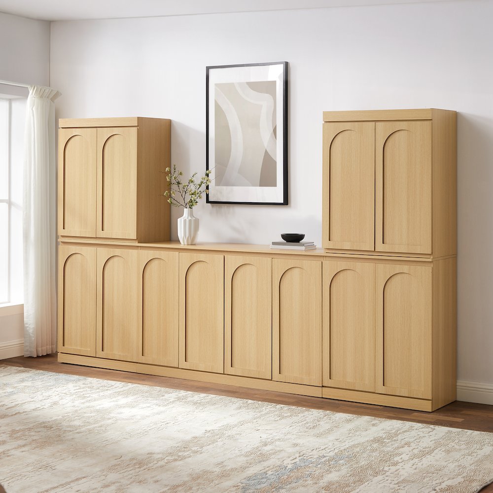 Marco 3-Piece Entertainment Center Ash – Sideboard & 2 Pantries