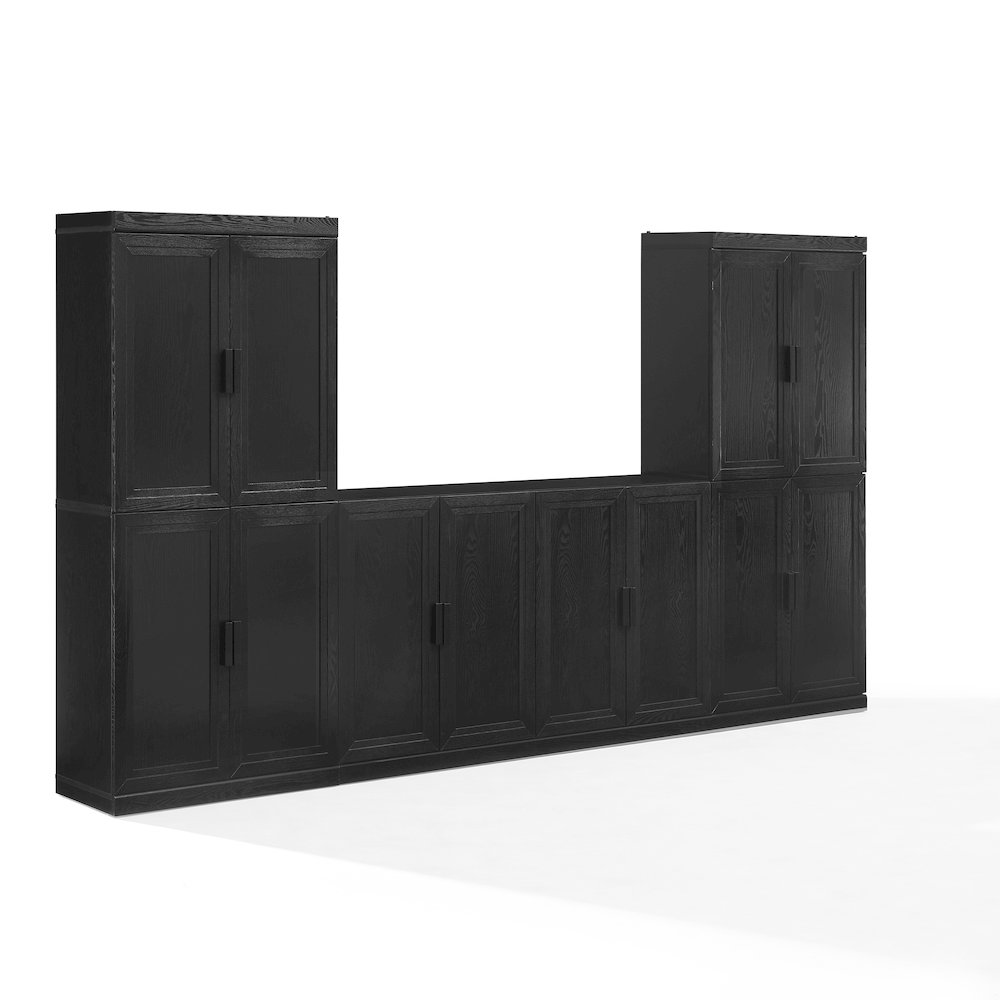 Essen 3-Piece Entertainment Center In Black