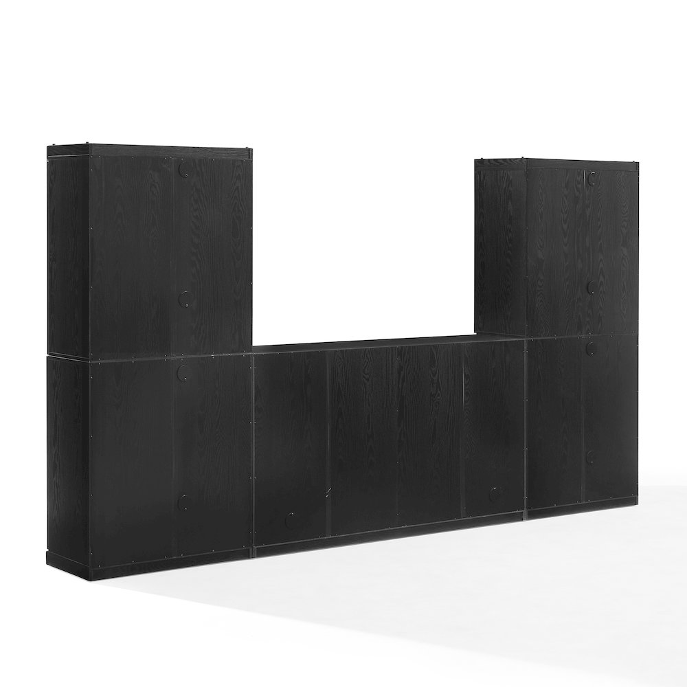 Essen 3-Piece Entertainment Center In Black
