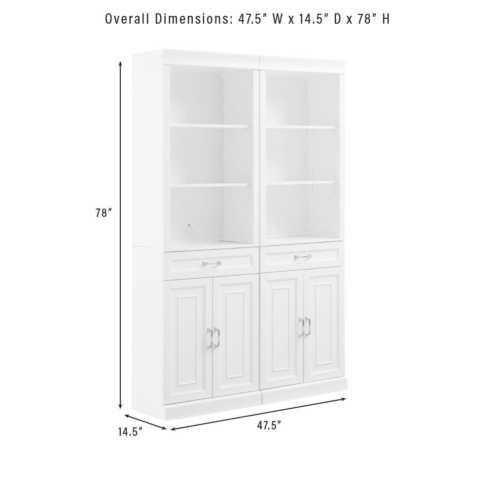Stanton 2-Piece Storage Bookcase Set