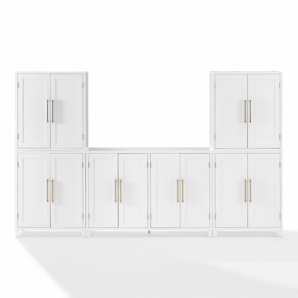 Roarke 3-Piece Sideboard And Pantry Set In White