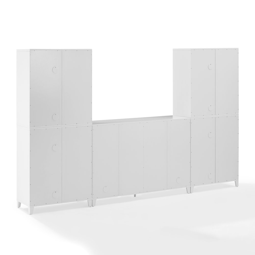 Roarke 3-Piece Sideboard And Pantry Set In White
