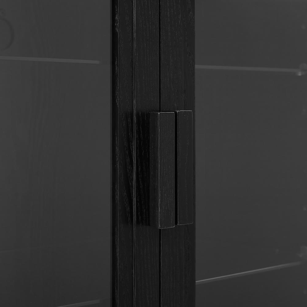 Essen 2Pc Pantry Storage Cabinet W/Glass Door Hutch Set