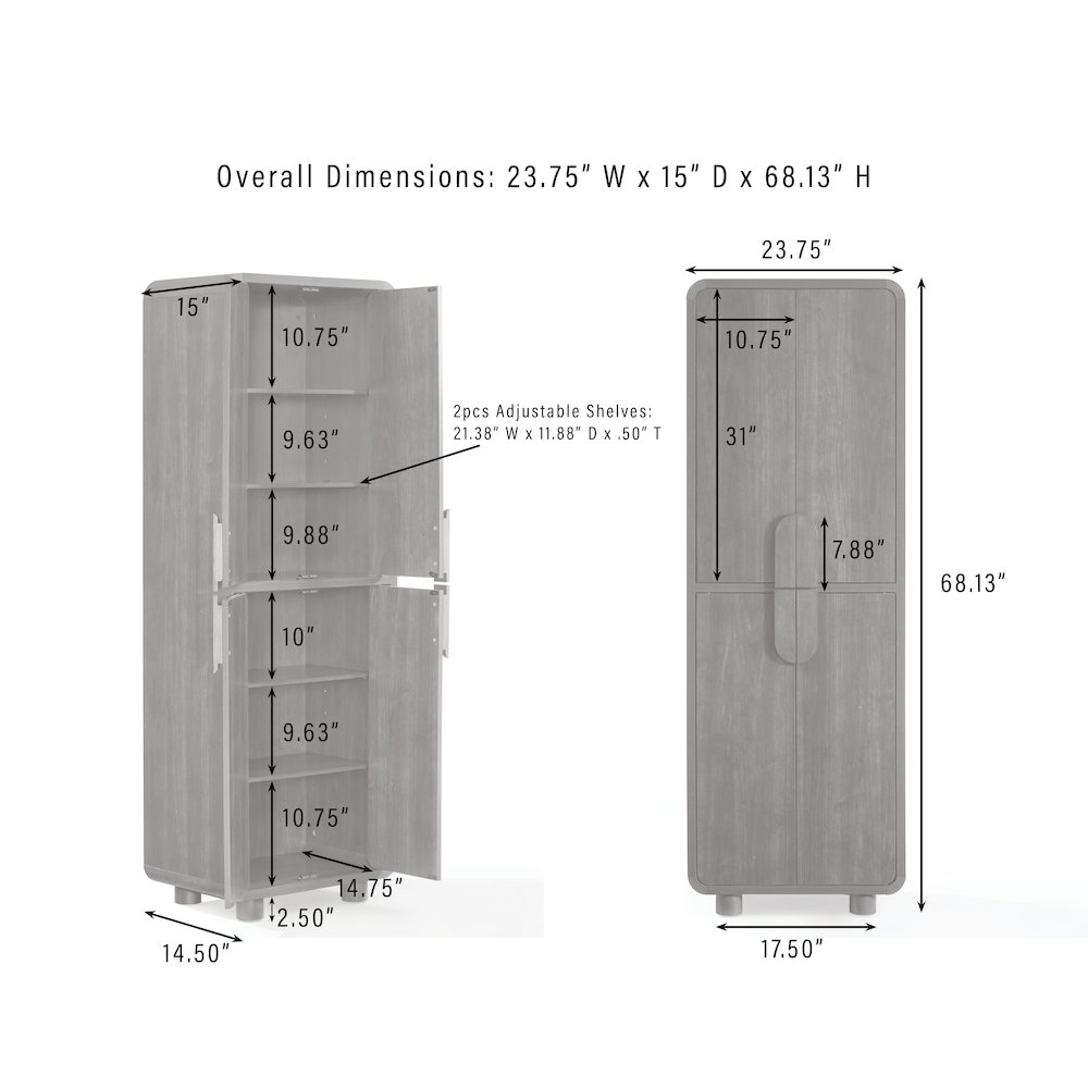 Millie 3-Piece  Entertainment Center In Brown