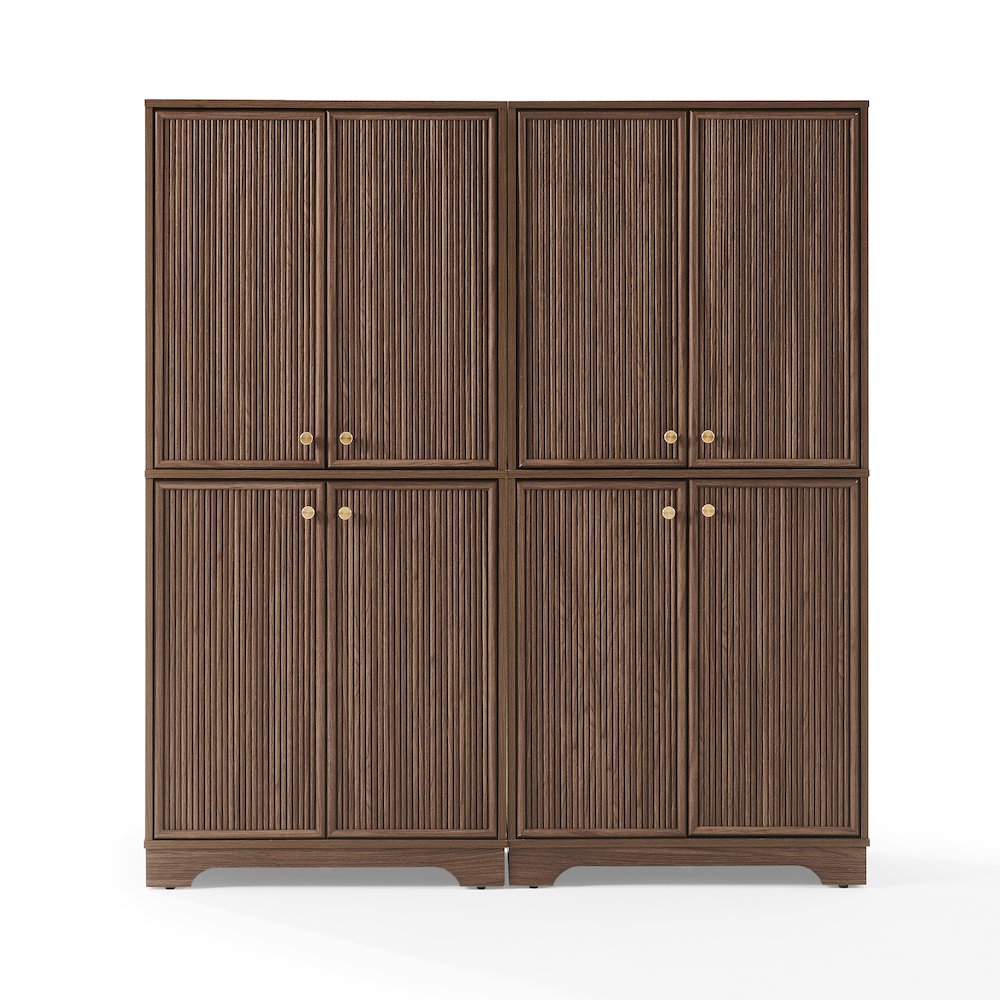 Naomi 2-Piece Kitchen Storage Pantry Set Walnut – 2 Pantries