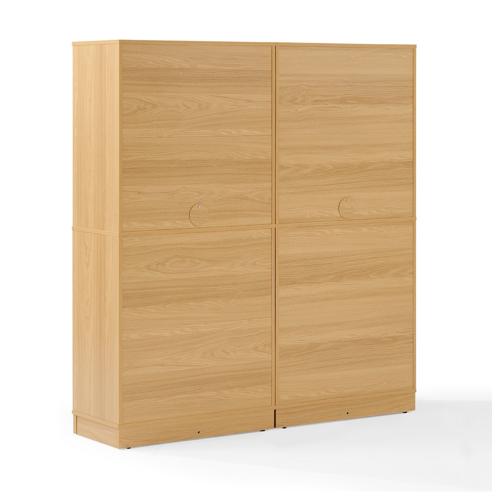 Naomi 2-Piece Kitchen Storage Pantry Set White Oak – 2 Pantries