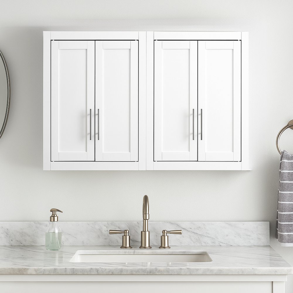 Savannah 2Pc Wall Storage Cabinet White – 2 Wall Cabinets