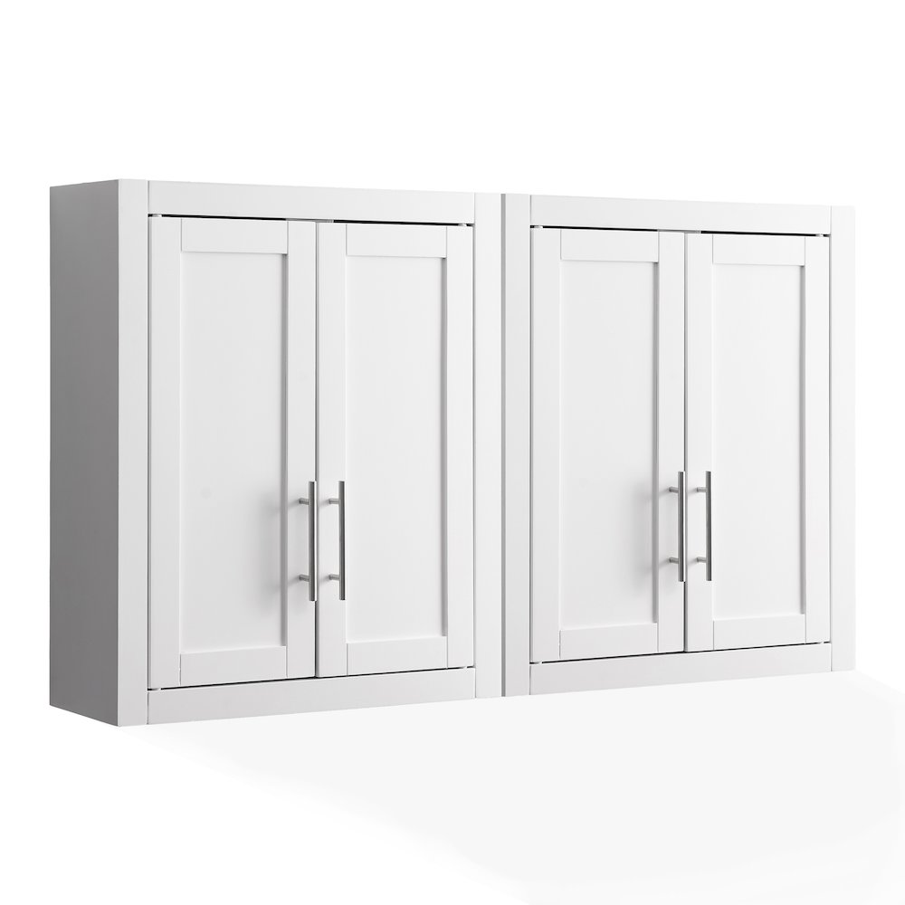 Savannah 2Pc Wall Storage Cabinet White – 2 Wall Cabinets
