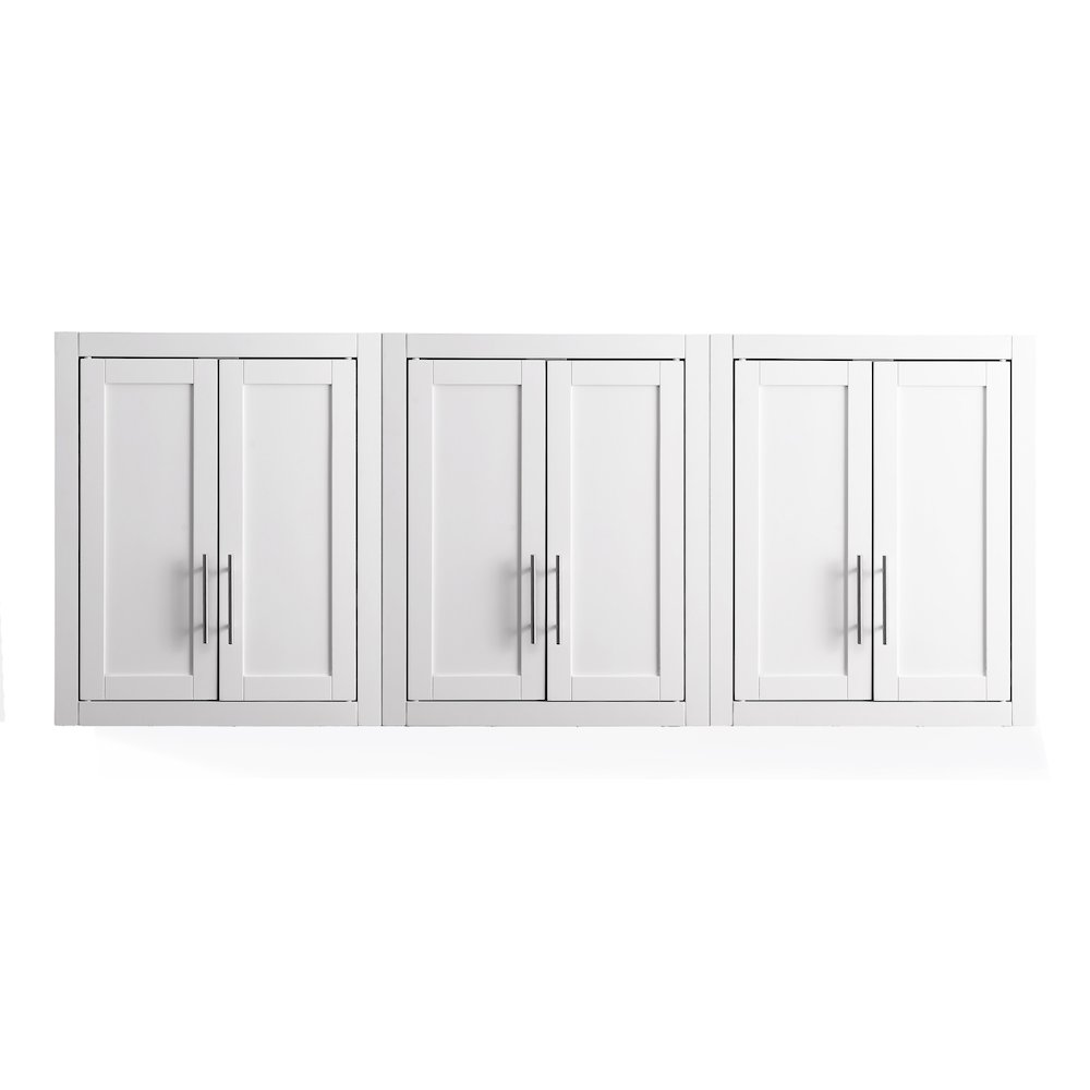 Savannah 3Pc Wall Storage Cabinet White – 3 Wall Cabinets