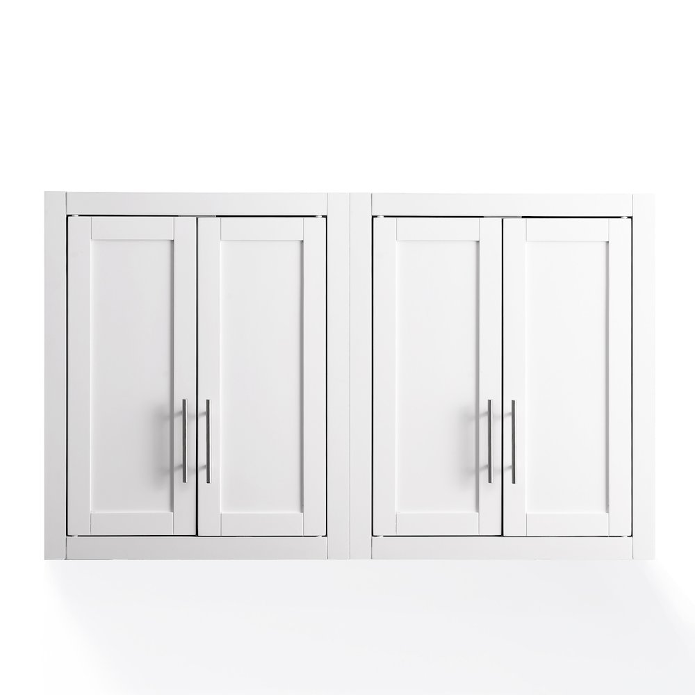 Savannah 2Pc Wall Kitchen Storage Cabinet White – 2 Wall Cabinets