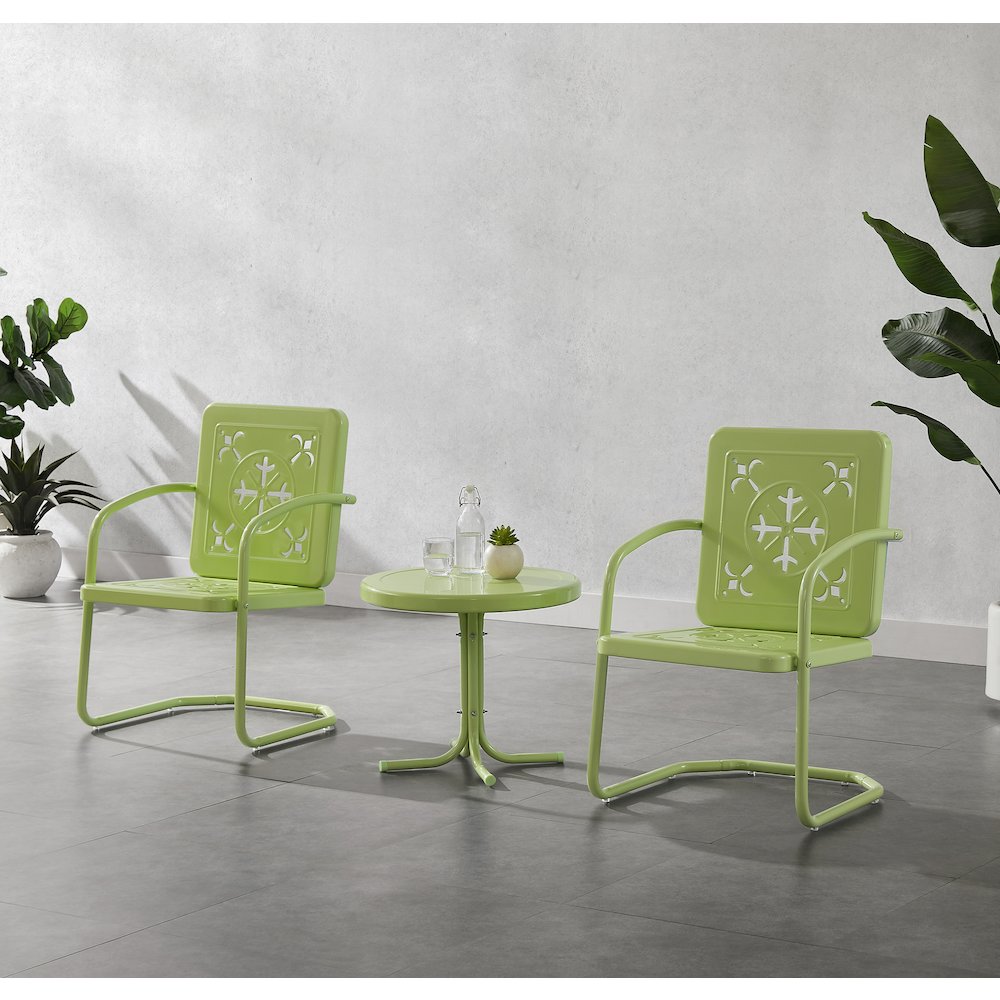 Azalea 3-Piece Retro Outdoor Chair Set