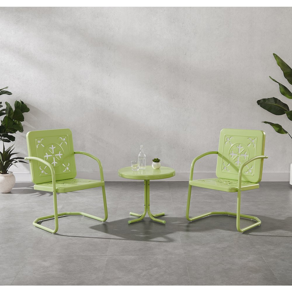 Azalea 3-Piece Retro Outdoor Chair Set