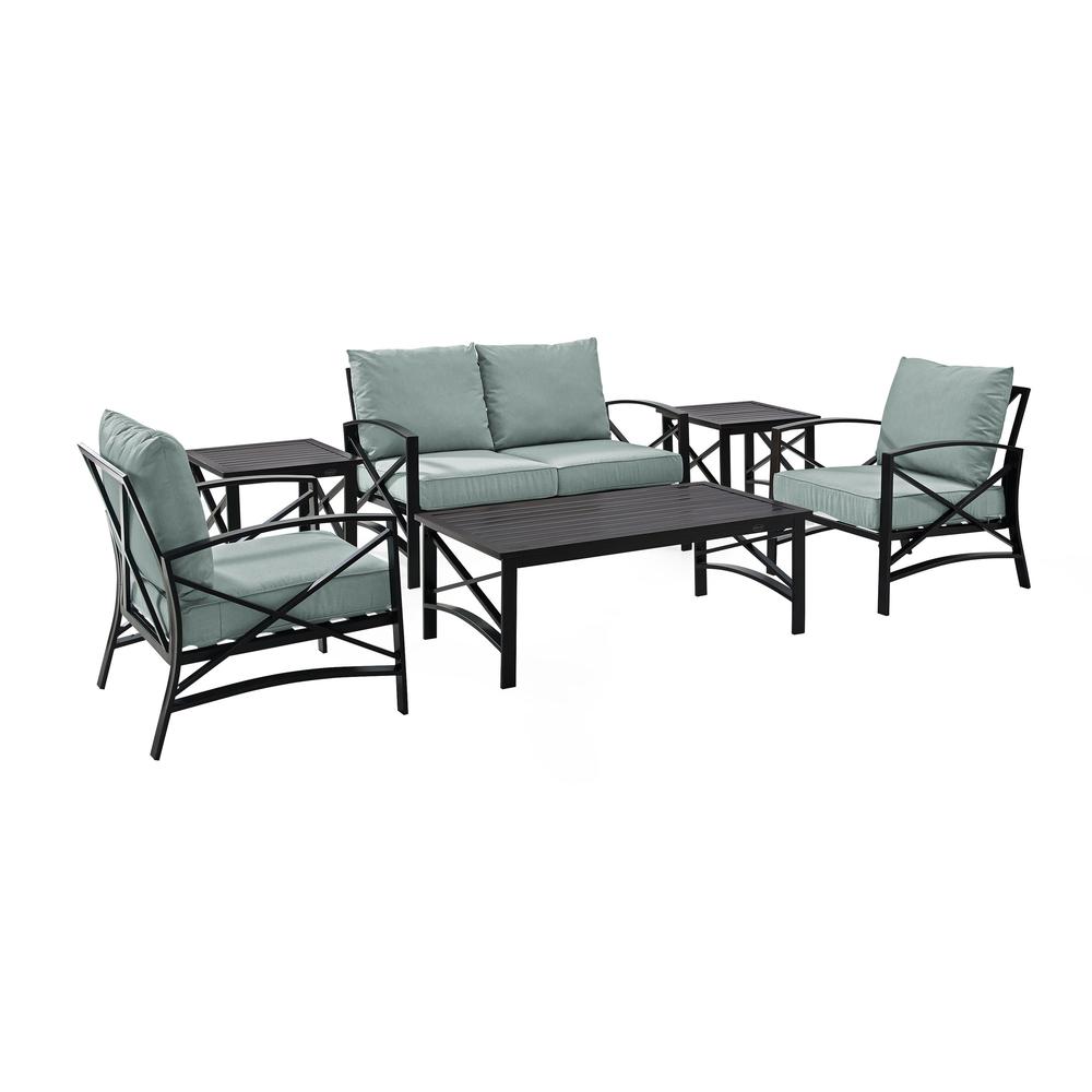 Kaplan 6Pc Outdoor Loveseat Patio Furniture Set