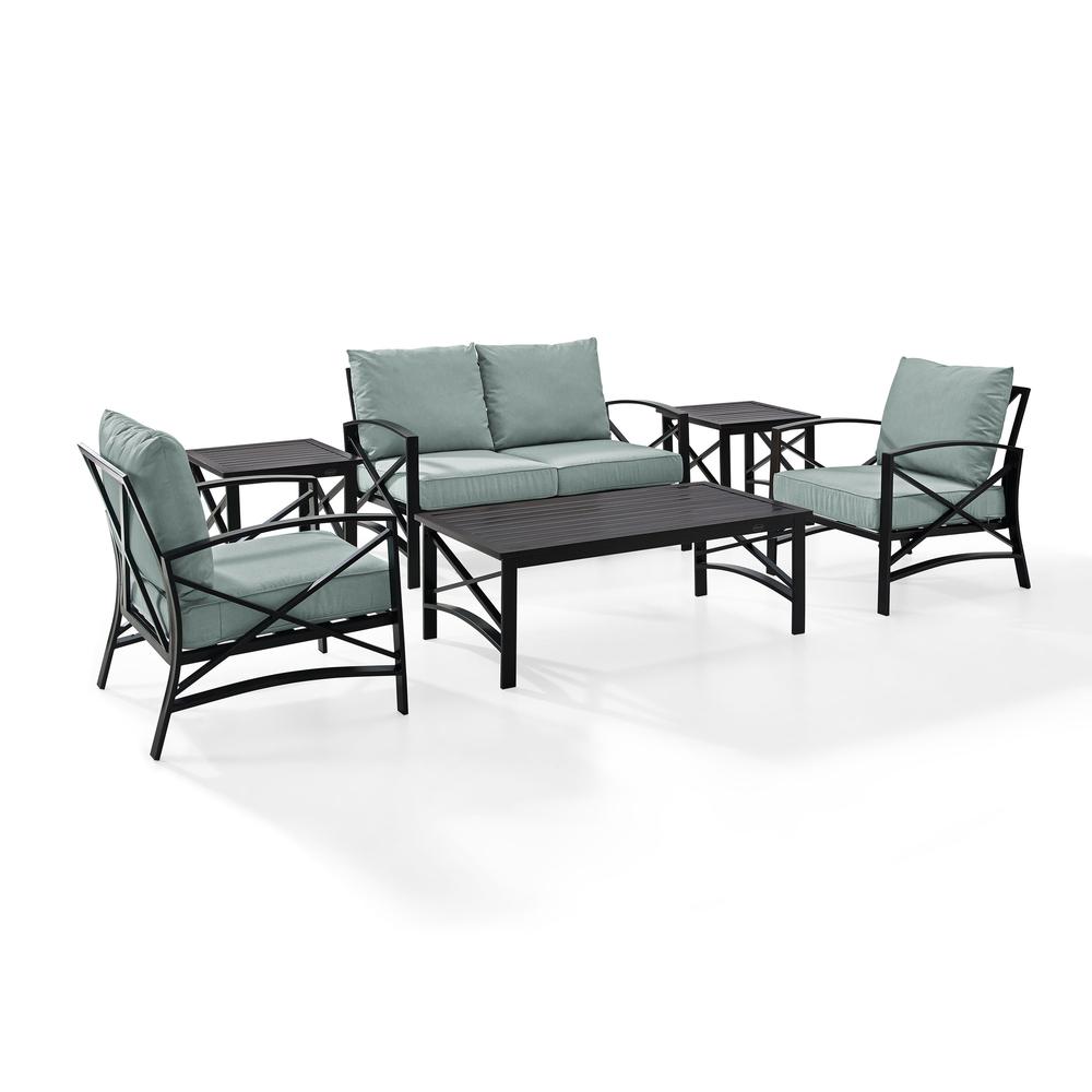 Kaplan 6Pc Outdoor Loveseat Patio Furniture Set