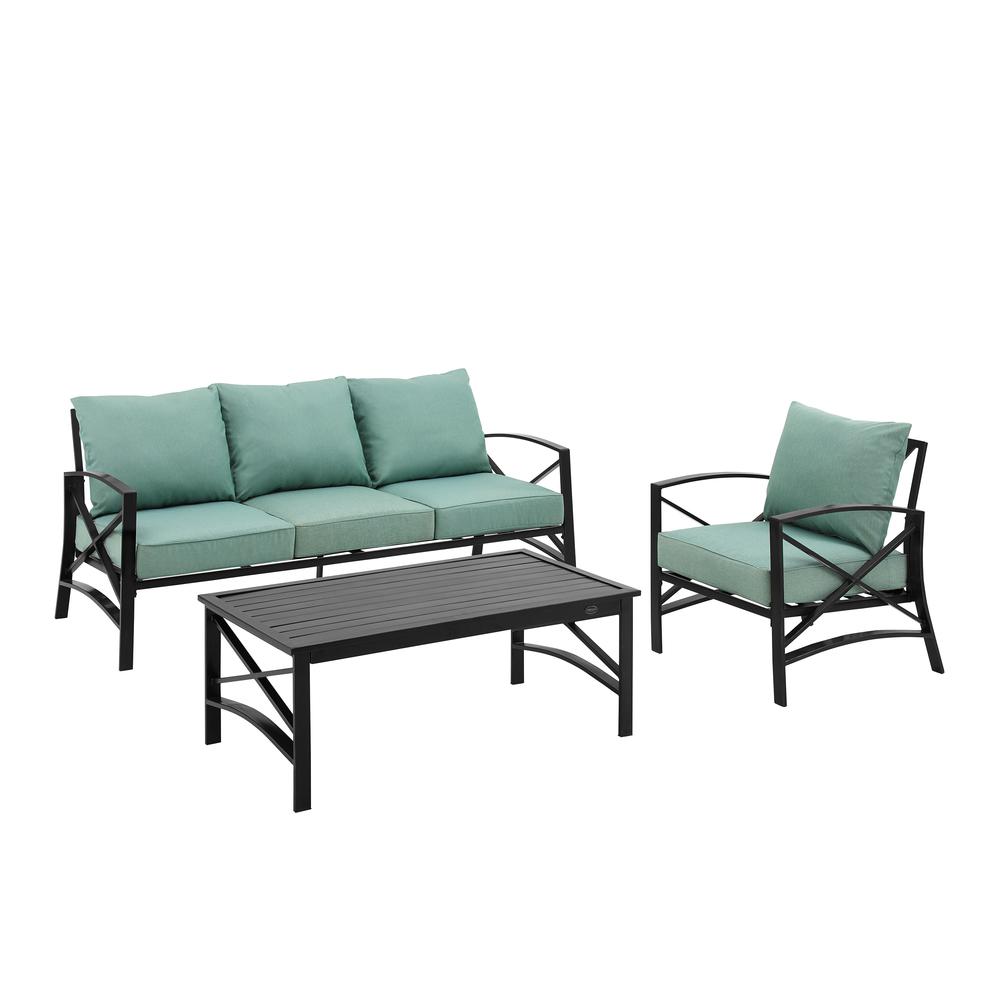 Kaplan 3Pc Outdoor Sofa Patio Furniture Set
