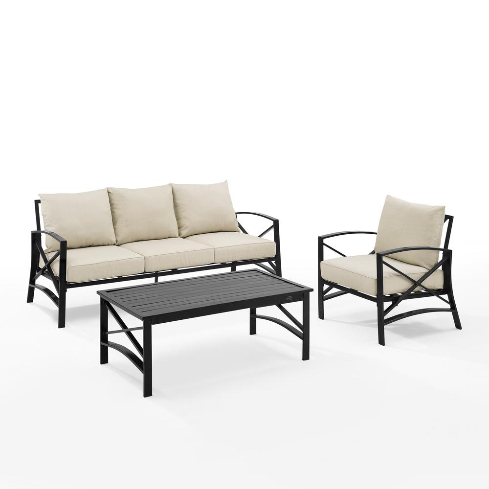 Kaplan 3Pc Outdoor Sofa Patio Furniture Set