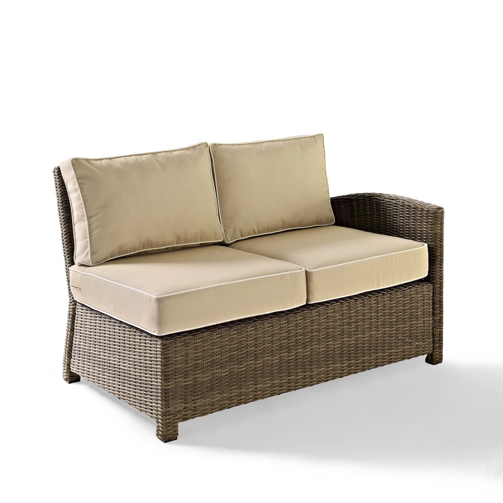 Bradenton Wicker Outdoor Sectional Right Side Loveseat