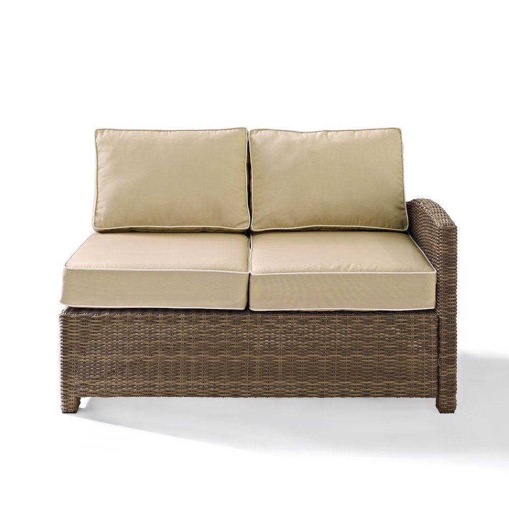 Bradenton Wicker Outdoor Sectional Right Side Loveseat