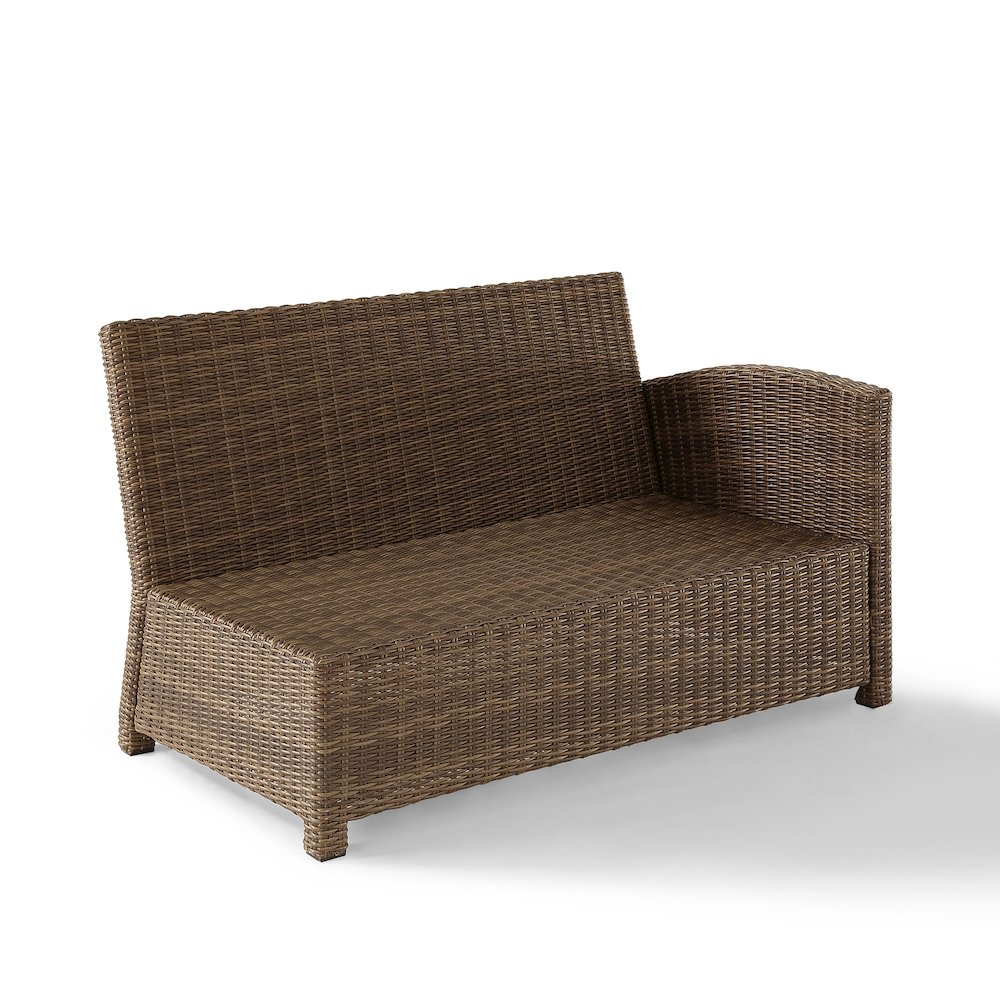 Bradenton Wicker Outdoor Sectional Right Side Loveseat