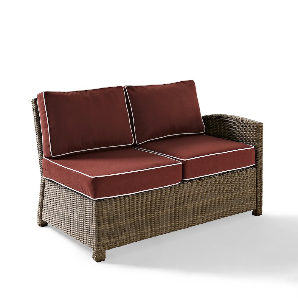 Bradenton Wicker Outdoor Sectional Right Side Loveseat