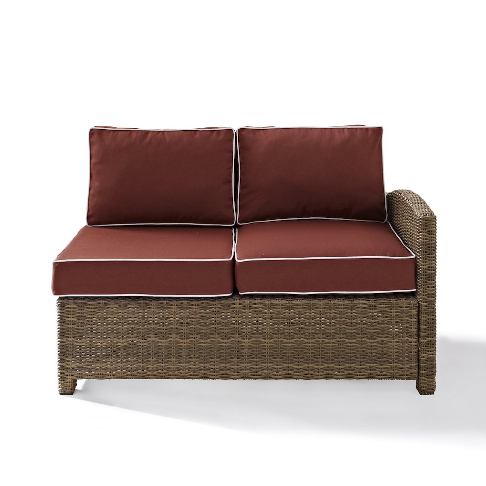 Bradenton Wicker Outdoor Sectional Right Side Loveseat