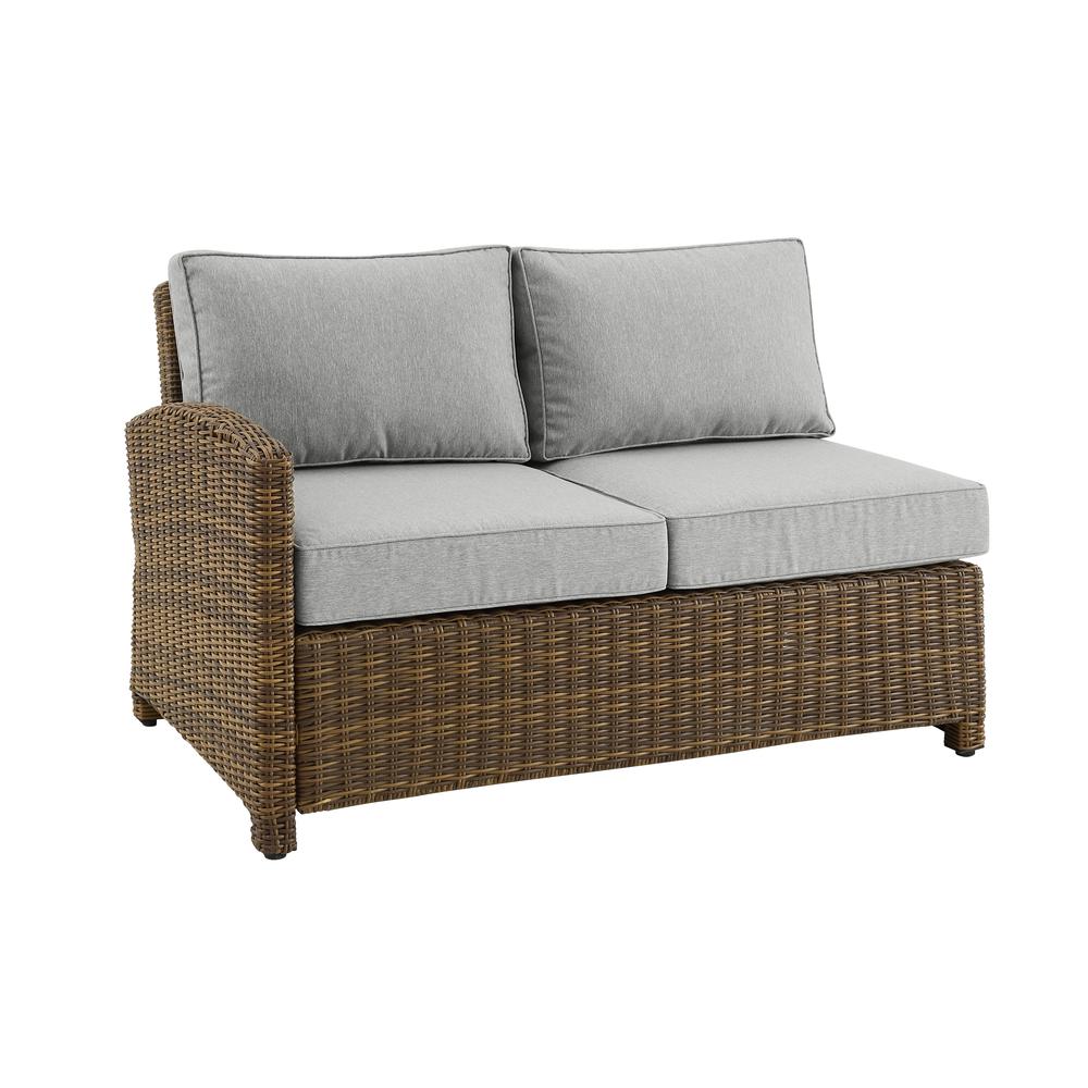 Bradenton Wicker Outdoor Sectional Left Side Loveseat